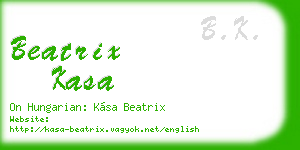 beatrix kasa business card